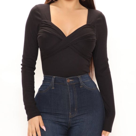 Fashion Nova Tops - 3 for $30 - Fashion Nova Twisted Black Top